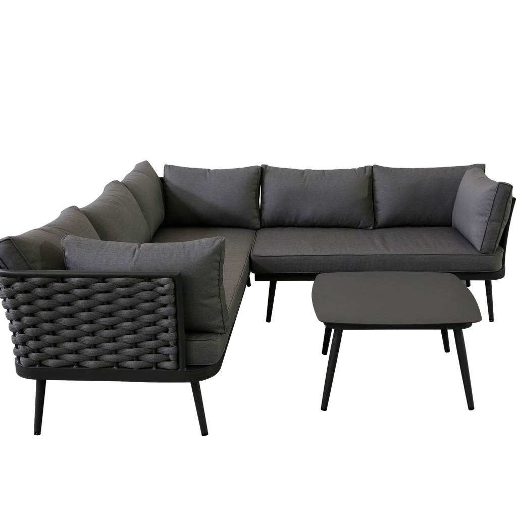 NAROŻNIK OGRODOWY ZE STOLIKIEM PIROS