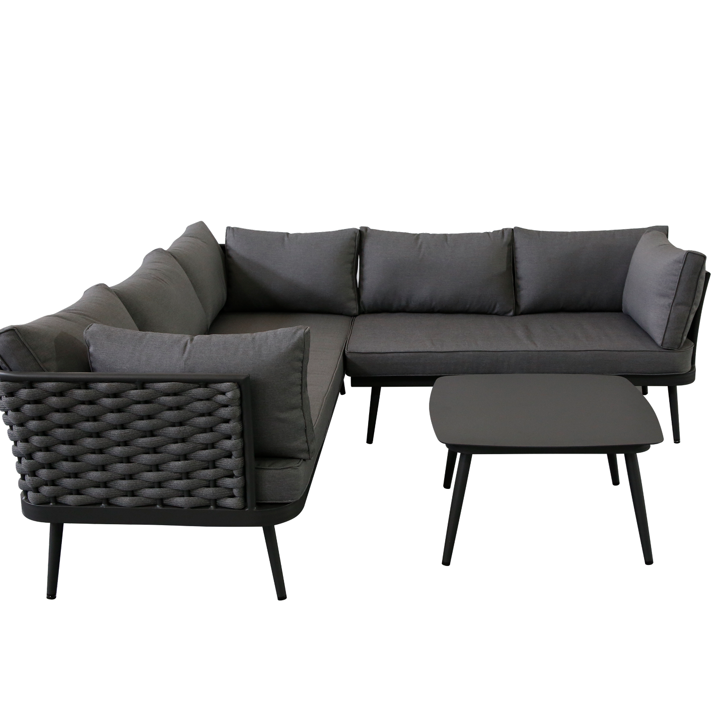 NAROŻNIK OGRODOWY ZE STOLIKIEM PIROS