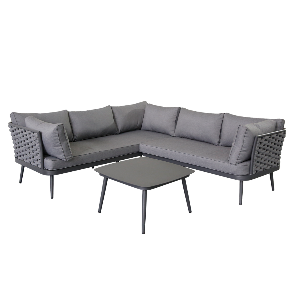 NAROŻNIK OGRODOWY ZE STOLIKIEM PIROS