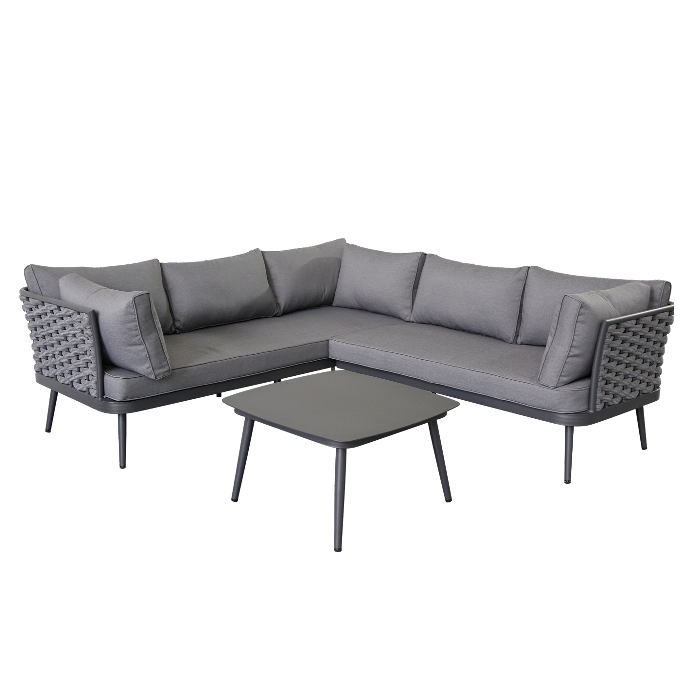 NAROŻNIK OGRODOWY ZE STOLIKIEM PIROS