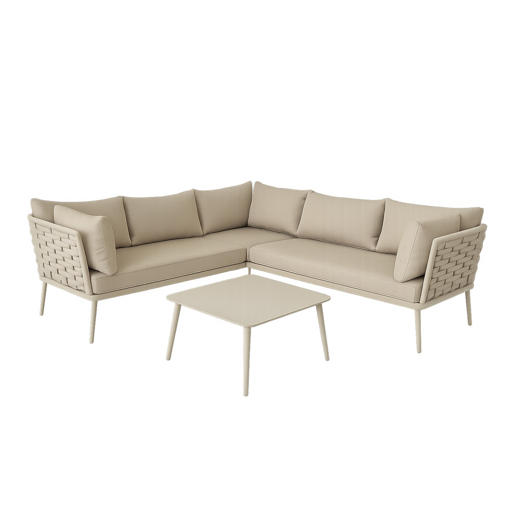 NAROŻNIK OGRODOWY ZE STOLIKIEM PIROS